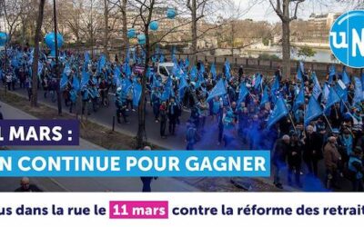 Réforme des retraites – Mobilisation… ça continue le 11 mars !