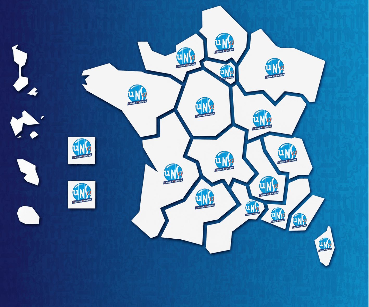 Carte Caisse par région