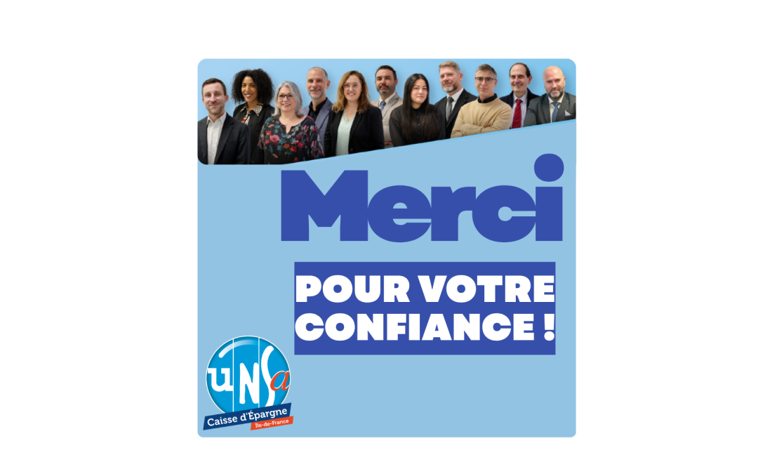MERCI POUR VOTRE CONFIANCE !
